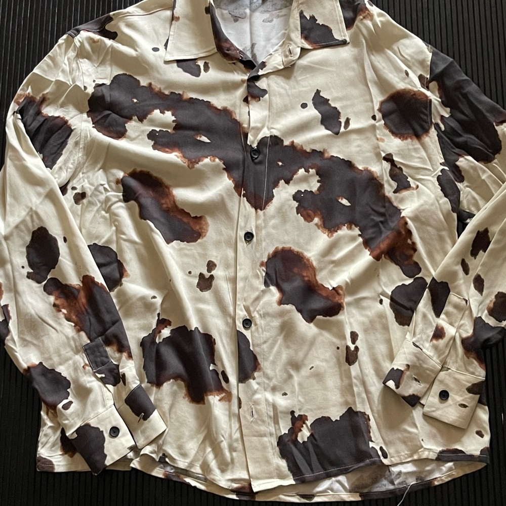 Zara Black and Brown Patterned Shirt